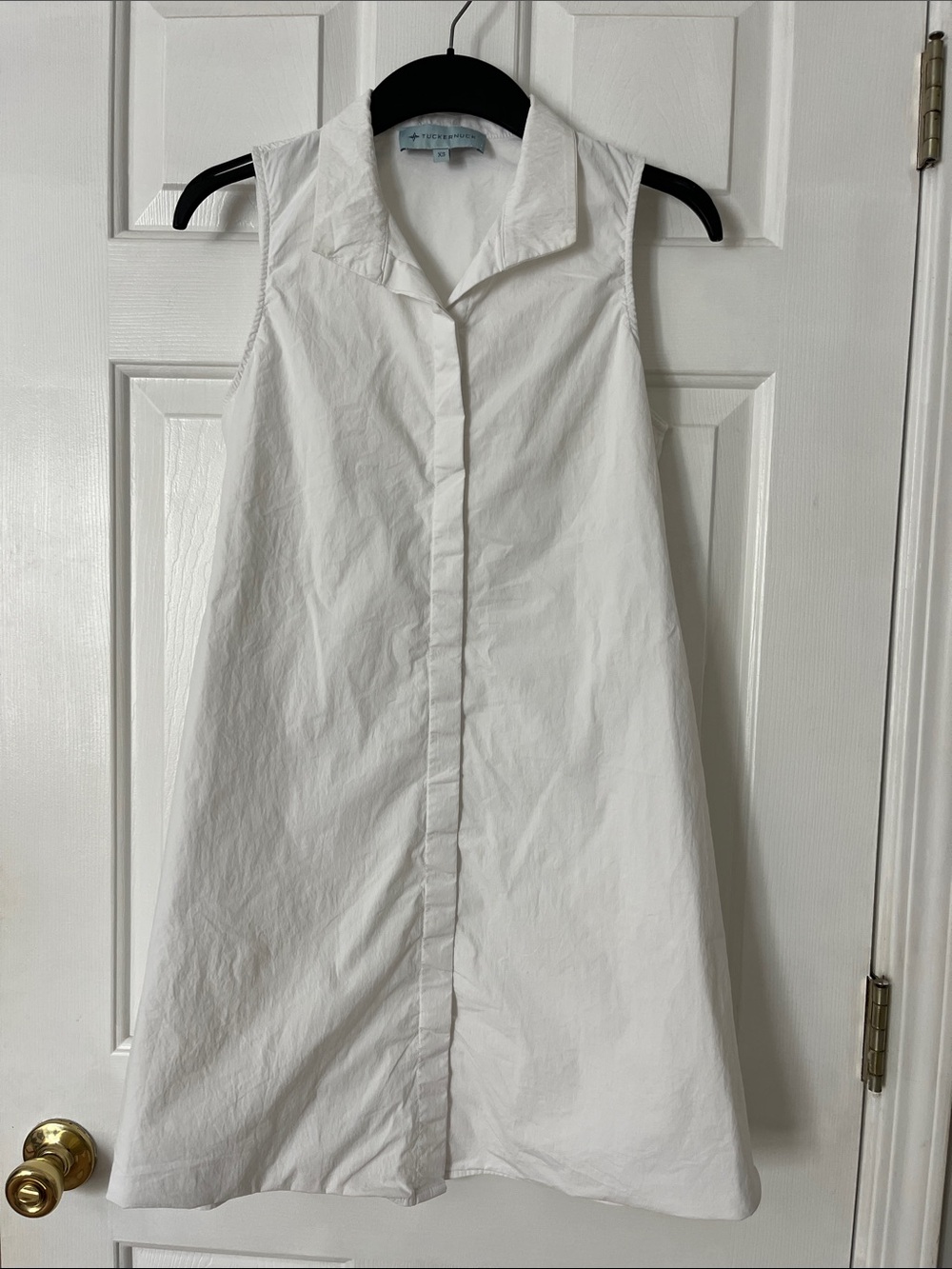 Tuckernuck White Sleeveless Charlie Dress Size XS Coastal Minimalist